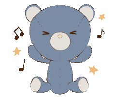 Bear Teddy Sticker by KyotoDenim