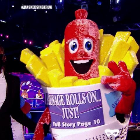 Swag Sausage GIF by The Masked Singer UK