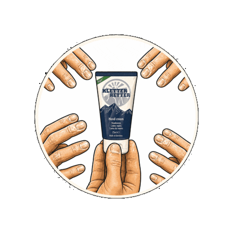 Hand Tape Sticker by KletterRetter