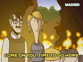 Leaving Go Home GIF by Mashed
