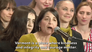 Victory Speech Vermont GIF by GIPHY News