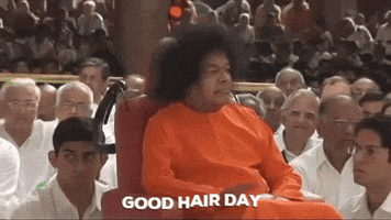 Good Hair Day Baba GIF by Sai Young Messengers