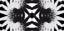 anniemuse psychedelic nature black and white mask GIF