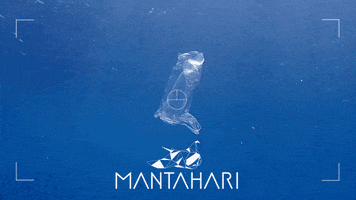 Blue Ocean Trash GIF by Mantahari Ocean Care