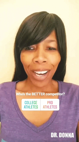 who's better track and field GIF by Dr. Donna Thomas Rodgers