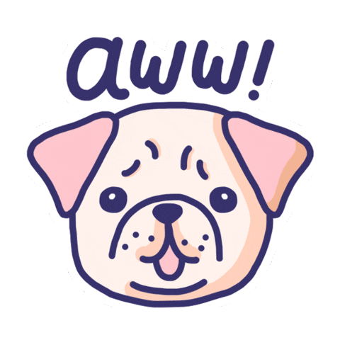 Dog Awww Sticker by Puppr