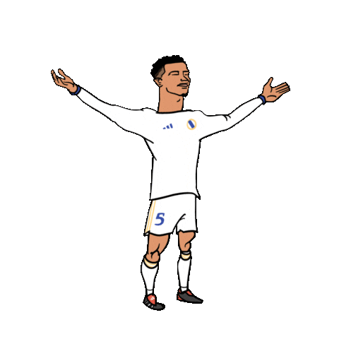Real Madrid Goal Sticker by Dan Leydon