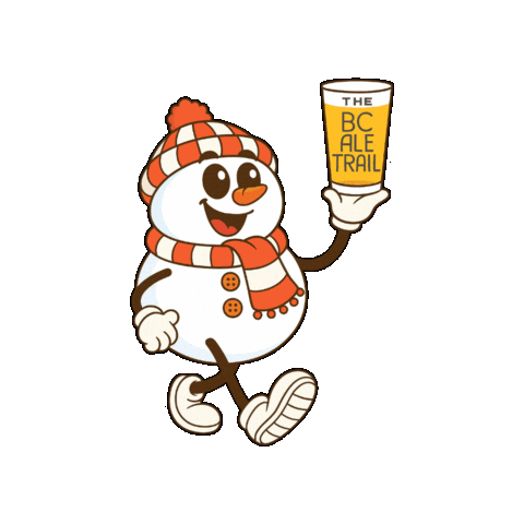 Christmas Snowman Sticker by BCAleTrail