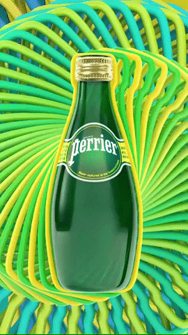 3d mesmerize GIF by Perrier