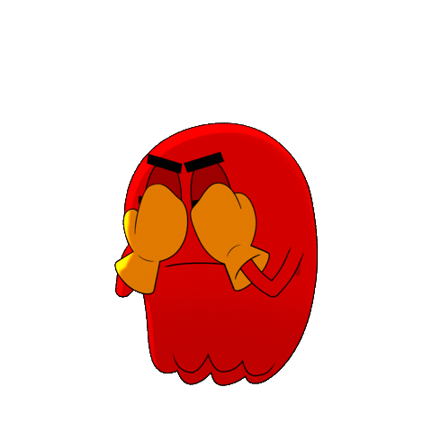 Frustrated Bandai Namco Sticker by PAC-MAN
