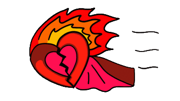 Broken Heart Sticker