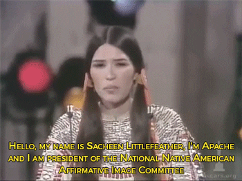 Sacheen-littlefeather GIFs - Get the best GIF on GIPHY