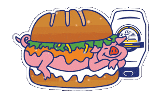 Hogs Sticker by Blue Plate Mayo Official
