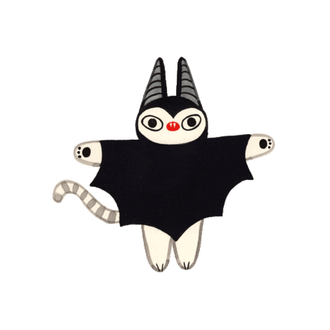 Creepy Cute Cat Sticker by heidiroo