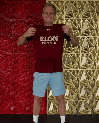 Elon Mens Tennis GIF by Elon Phoenix