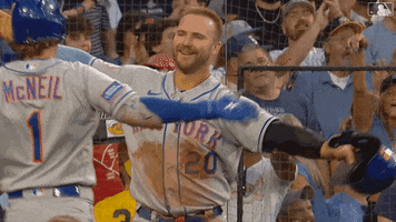 Celebration Hug GIF by New York Mets
