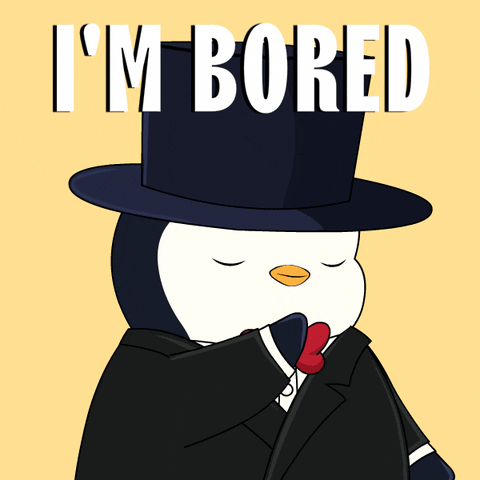 Bored To Death Yawn GIF by Pudgy Penguins