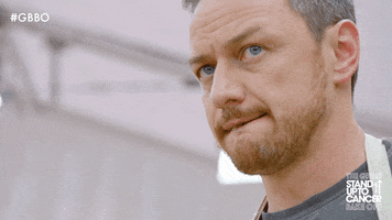 Awkward James Mcavoy GIF by The Great British Bake Off