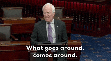 What Goes Around Comes Around Texas GIF by GIPHY News