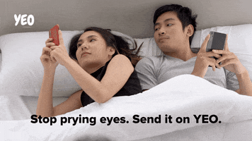 Your Eyes Only GIF by YEO Messaging