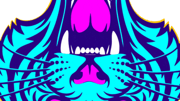 Tiger Roar GIF by CATALINA ESTRADA