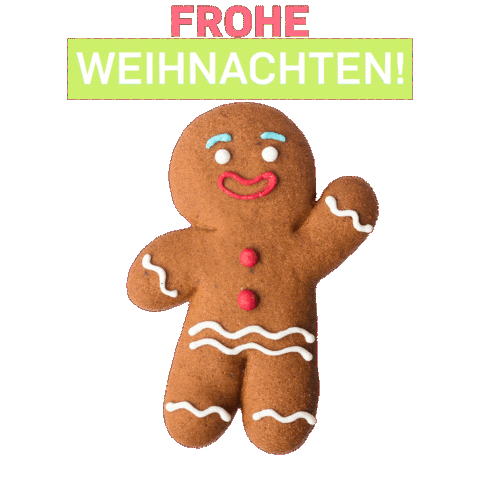 Gingerbread Man Christmas Sticker by plantamedium