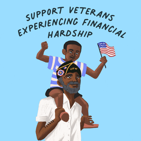 Support veterans experiencing financial hardship.