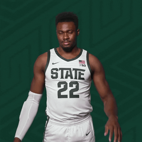 Go Green Get Loud GIF by Michigan State Athletics