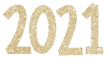 New Year Glitter Sticker