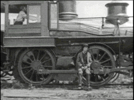 Buster Keaton On Train Gifs Get The Best Gif On Giphy