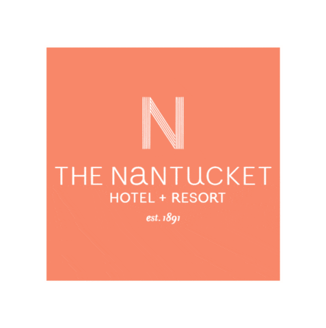 The Nantucket Hotel Sticker by Shorelines Illustrated