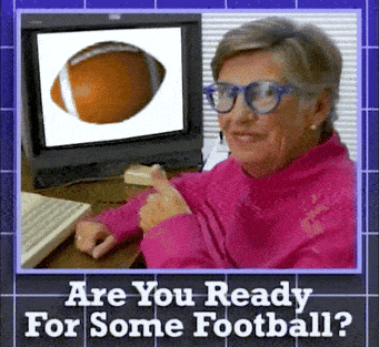 Super Bowl Football GIF by Offline Granny!