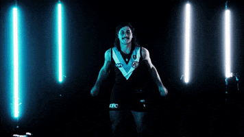 Aussie Rules Football Fist Pump GIF by Port Adelaide FC