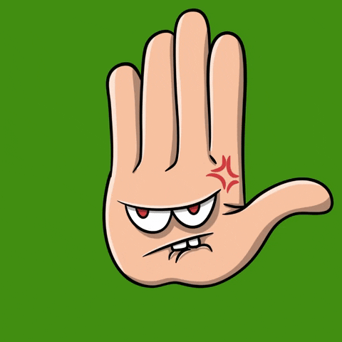 Angry Hand GIF