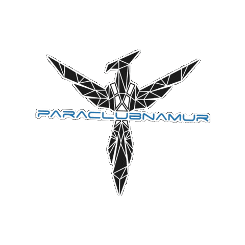 Phoenix Parachute Sticker by Paraclub Namur