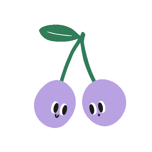 Smiley Face Cherries Sticker by rillagorilla