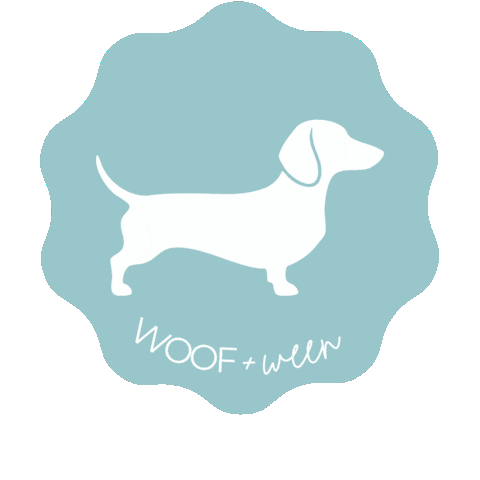 Sausage Dog Dachshund Sticker by WOOF+WEEN
