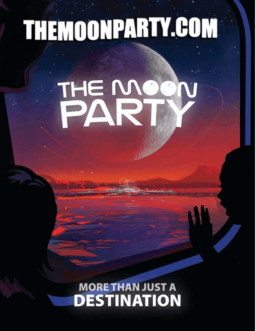 To The Moon Sun GIF by The Moon Party