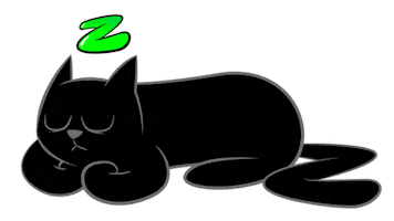 Black Cat Dark Sticker