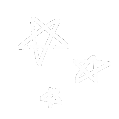 Star 白 Sticker