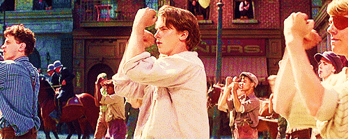 Image result for newsies gif