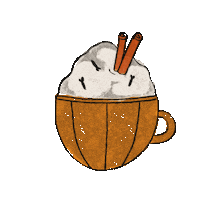 Pumpkin Spice Christmas Sticker by Calyx Labs