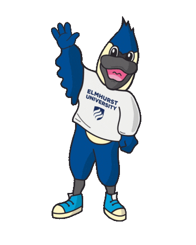 Bluejay Sticker by Elmhurst University
