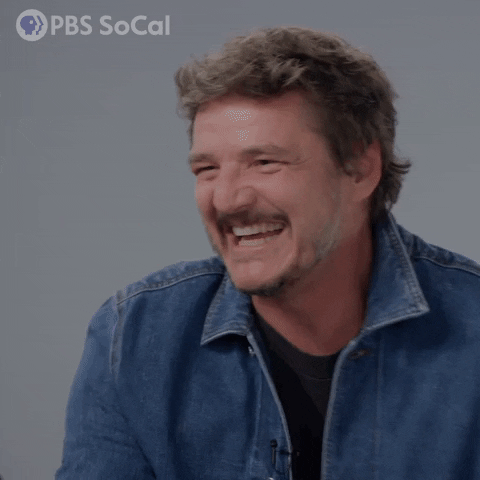 Pedro Pascal Laughing GIF by PBS SoCal
