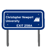 Exit Sign Sticker by Christopher Newport University