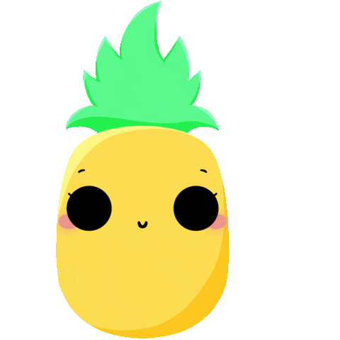 Fruit Pineapple Sticker by Edna Odetta