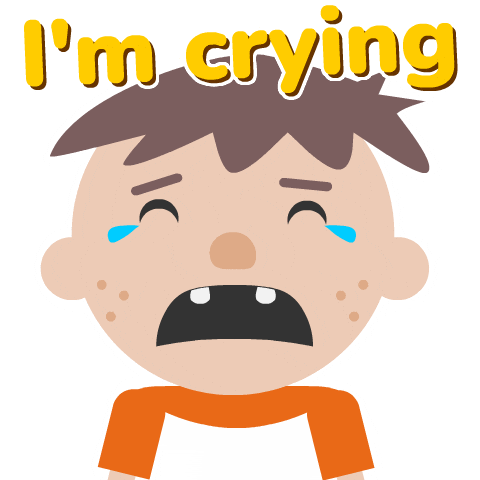 Sad Tears Sticker by Woohoo Storytime