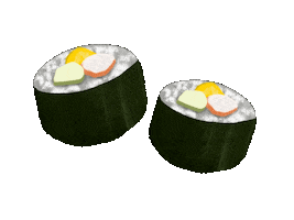 Sushi Calligraphy Sticker