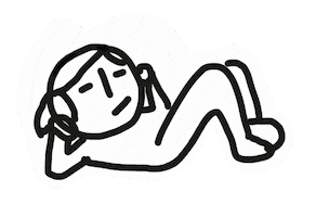 Sit-Up Art Sticker