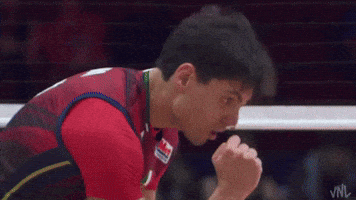 Flying Kiss Volleyball GIF